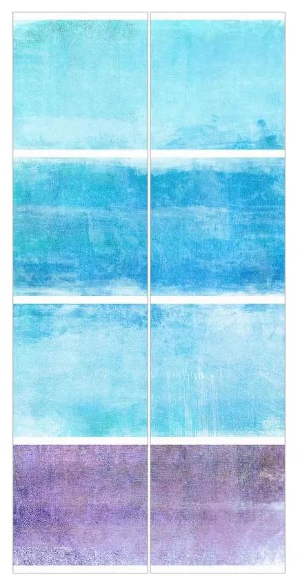 Súprava posuvnej záclony - Colour Harmony Blue -2 panely
