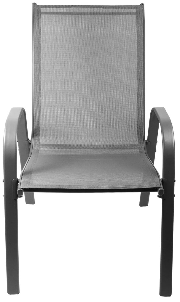 Záhradná stolička 2 kusy AGA MR4400GY-2 - sivá