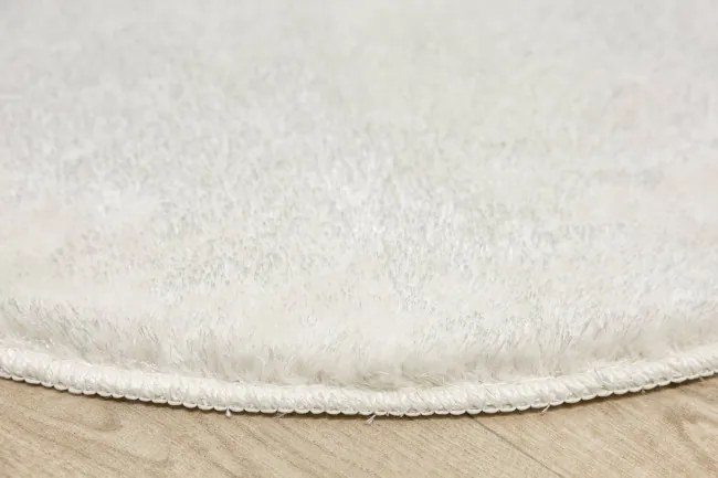 Kúpeľňový koberček Malmo biely, kruh