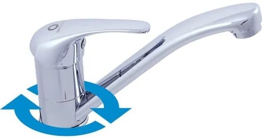 RAV SLEZÁK Sázava umývadlová batéria s otočným ramienkom chróm SA015.0