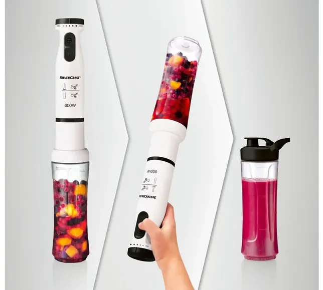 SILVERCREST® KITCHEN TOOLS Tyčový mixér so šľahačom SSSM 600 A1 (100343910)