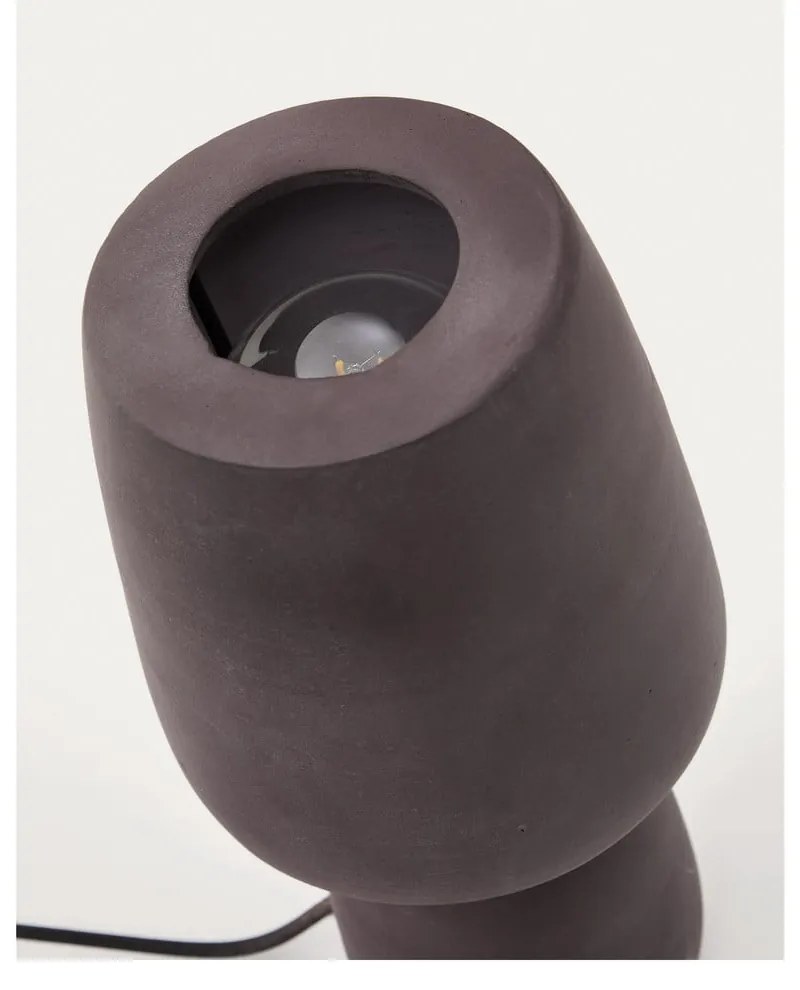 Tmavohnedá stolová lampa (výška 30 cm) Tandy – Kave Home