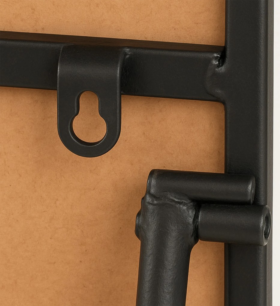 Zrkadlo Gurnee 160x50 cm - čierne matné