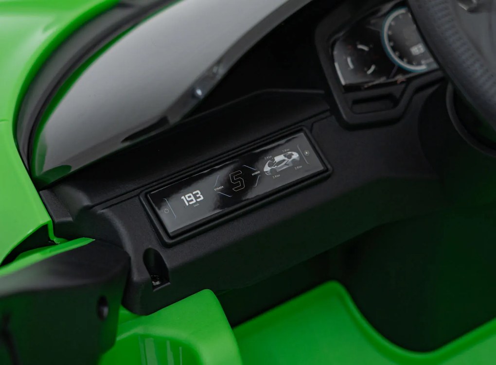 Ramiz Lamborghini Revuelto vozidlo Zelená