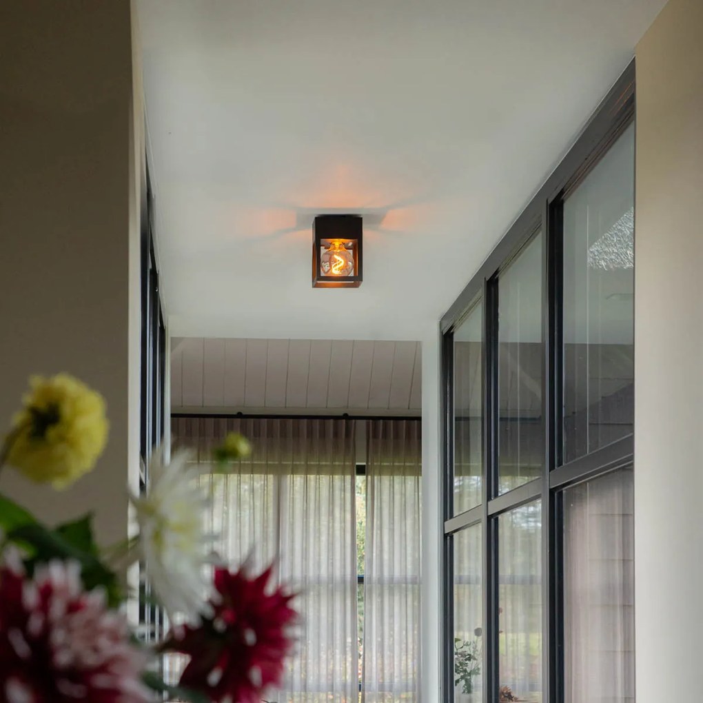 Moderné stropné svietidlo čierne - Cela