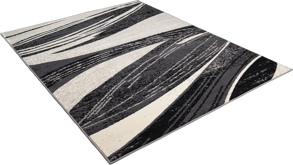TA Koberec 1691B TMAVO SIVÁ LACNÁ PP CRM Rozmer: 160x230 cm