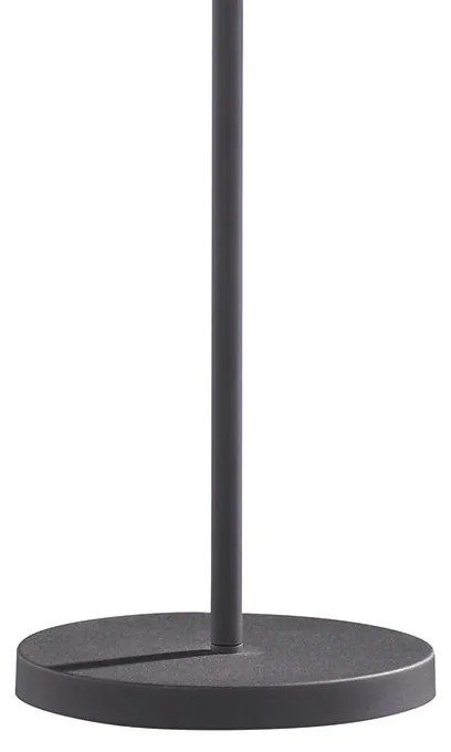 Priemyselná stojaca lampa čierna s mosadznými 6 svetlami - Sydney