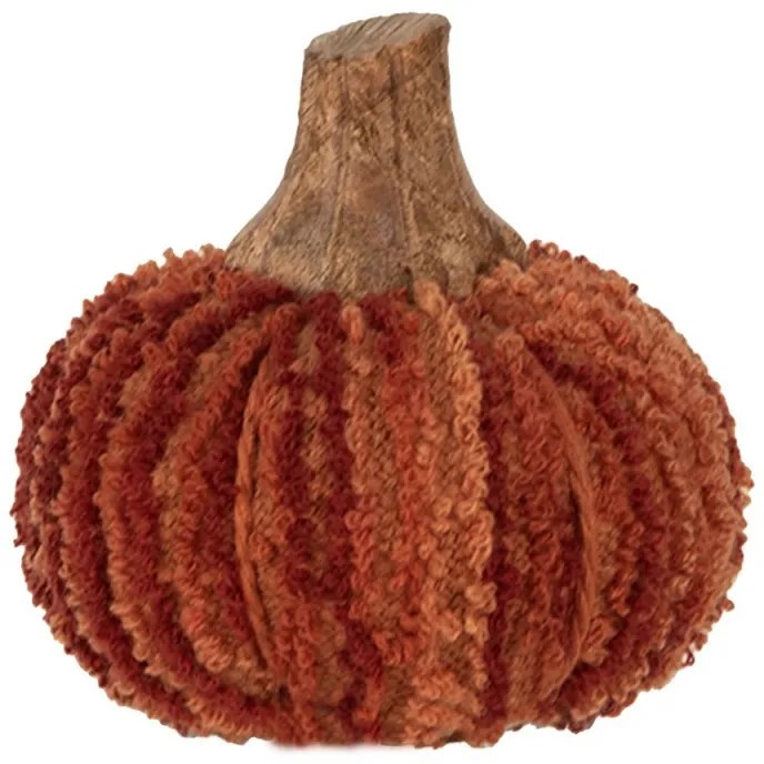 Decoration Pumpkin ? 9x8 Cm Orange Fabric - Interior Styles
