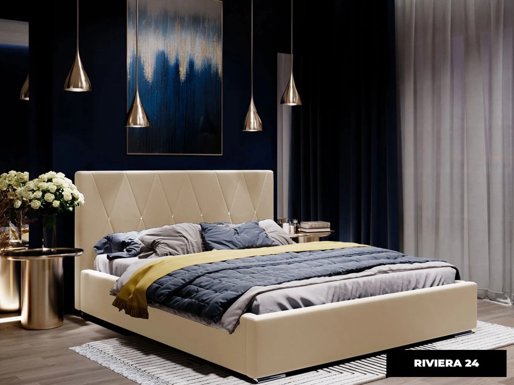 PROXIMA.store - Moderná čalúnená posteľ CHIARA ROZMER: 120 x 200 cm, TYP ROŠTU: KOVOVÝ ROŠT
