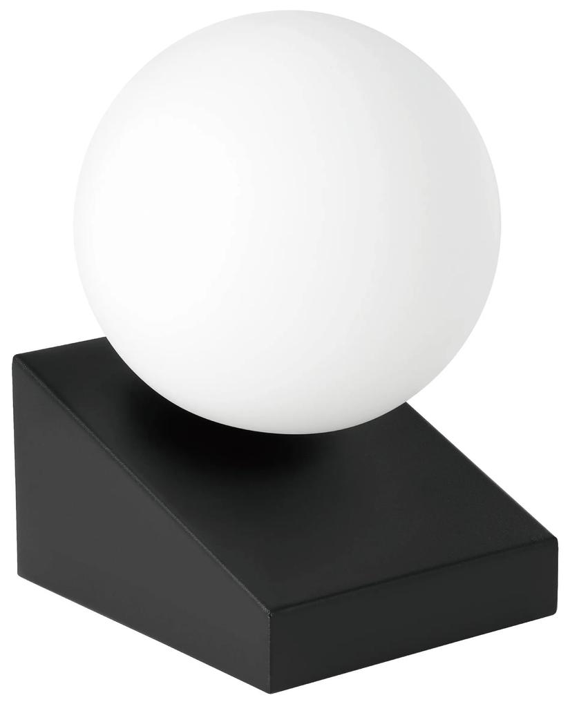 EGLO Moderná stolná lampa BILBANA, 1xE14, 40W, čierna, biela