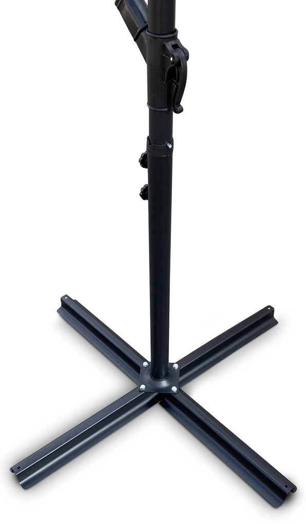 Záhradný slnečník Hook pr. 3m sivý