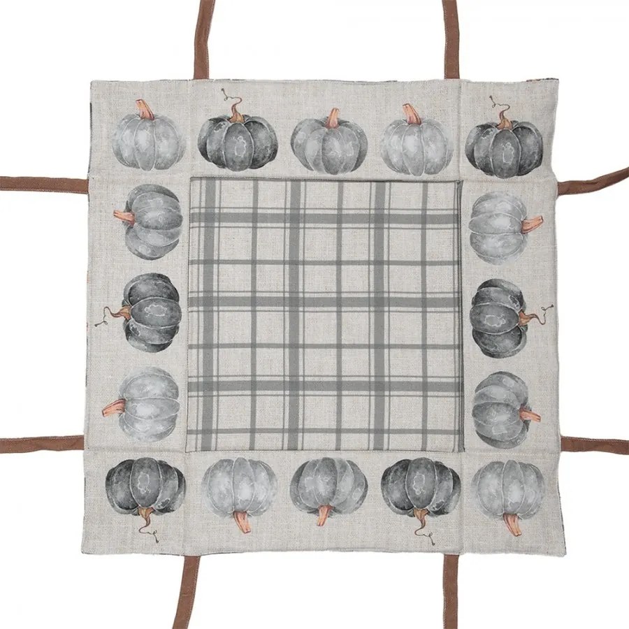 Bavlnený košík na pečivo s tekvicami Country Style Pumpkin - 35*35*8 cm