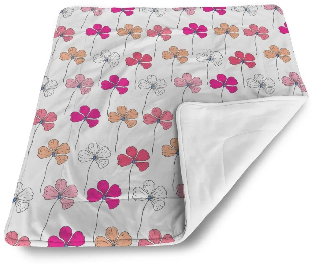 Sablio Deka pre bábätko Ružové kvietie - 90x120 cm