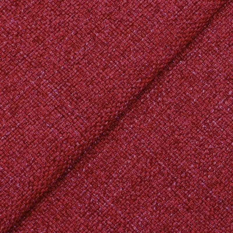 Rohová sedacia súpravana každodenné spanie SAVONA s rozkladom, tm. červená (penelope 12), 140