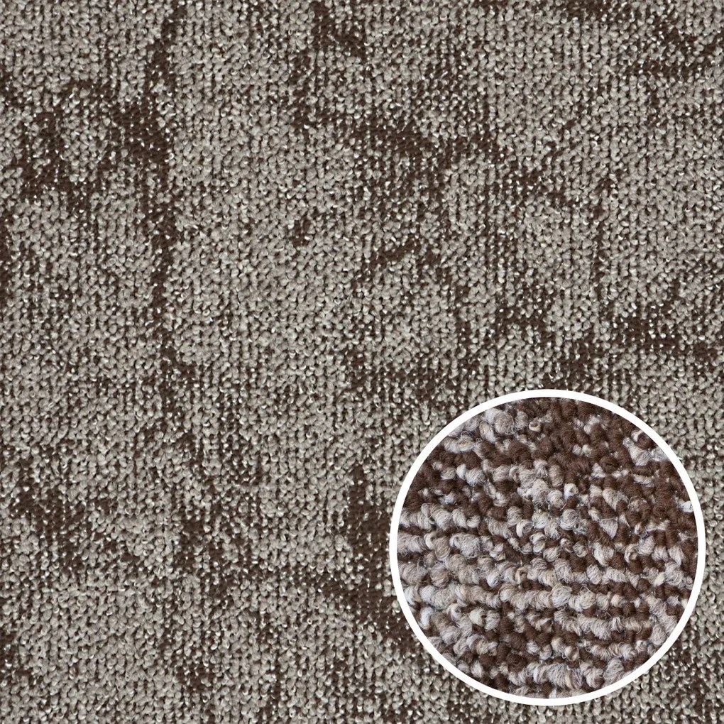 Metrážny koberec Marbeline 190 hnedá, na mieru, šíře 4m, hnedá, filc, detská izba, Spoltex