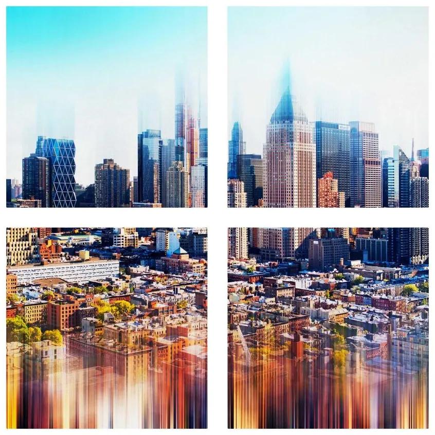 Manufakturer -  Štvordielny obraz Manhattan Skyline Urban Stretch