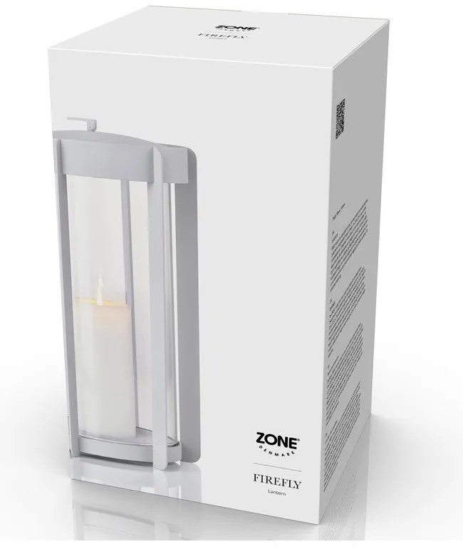 Svetlosivý LED lampáš na USB (výška 35 cm) Firefly – Zone
