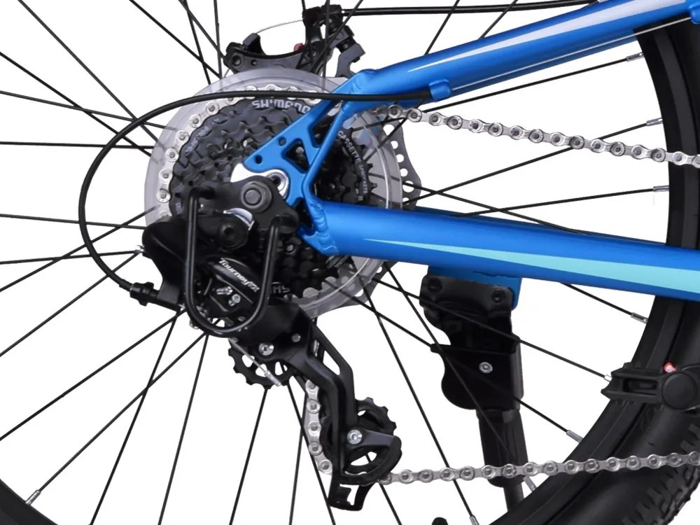 RoyalBaby Bicykel 24 palcov STUDENT BICYCLE 7–17 pre deti a mládež RB24-37 modrý