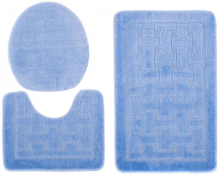Kúpeľňové predložky 1039 modré 3Ks, Šířky běhounů 100 cm