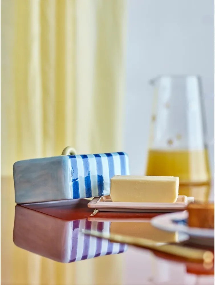 Modrá keramická nádobka na maslo Phoenix – Bloomingville