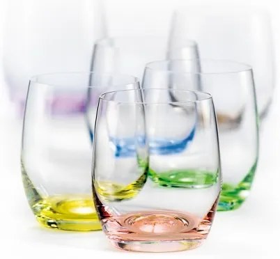 Crystalex Farebné poháre Club Rainbow 300 ml, 6 ks