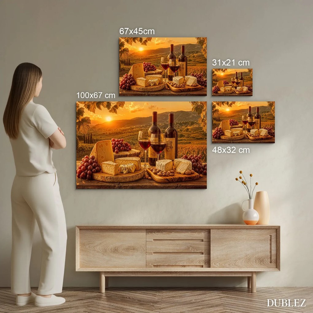 DUBLEZ | Farebný drevený obraz - Toskánske slnko