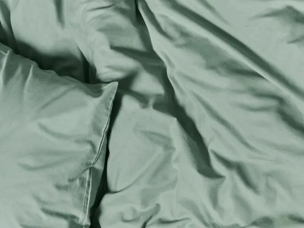 Bavlnené obliečky CALMORA šalviovo zelené Rozmer obliečky: 2 ks 70 x 90 cm | 200 x 200 cm