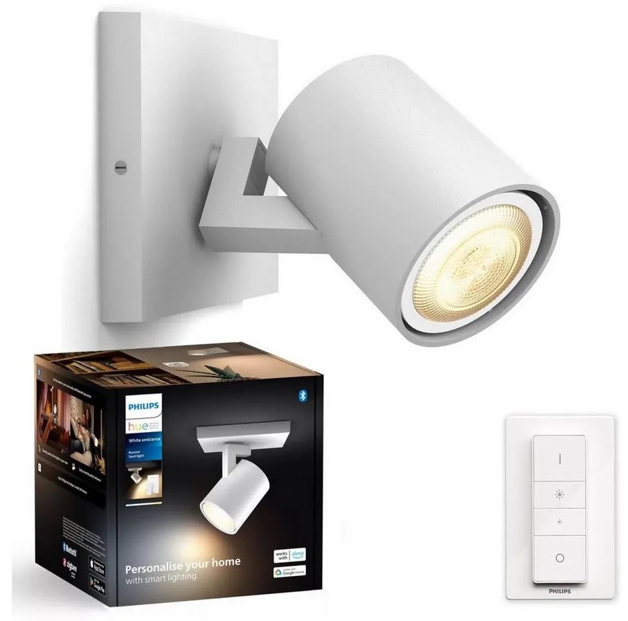 Philips - LED Stmievateľné bodové svietidlo Hue RUNNER 1xGU10/4,2W/230V + DO biela