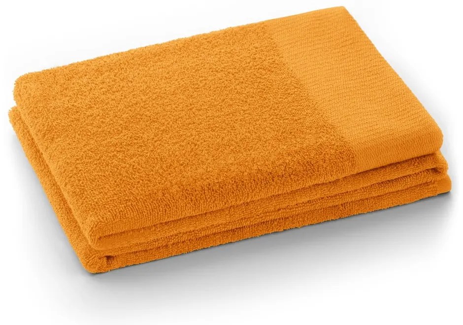 Oranžové froté bavlnené uteráky a osušky v súprave 10 ks Amari – Restilo