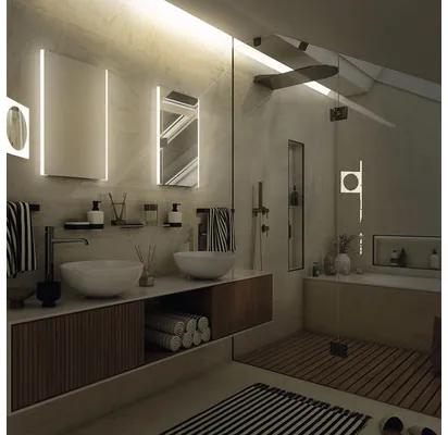 Zrkadlo do kúpeľne s LED osvetlením Nimco 90x70 cm ZP 9019
