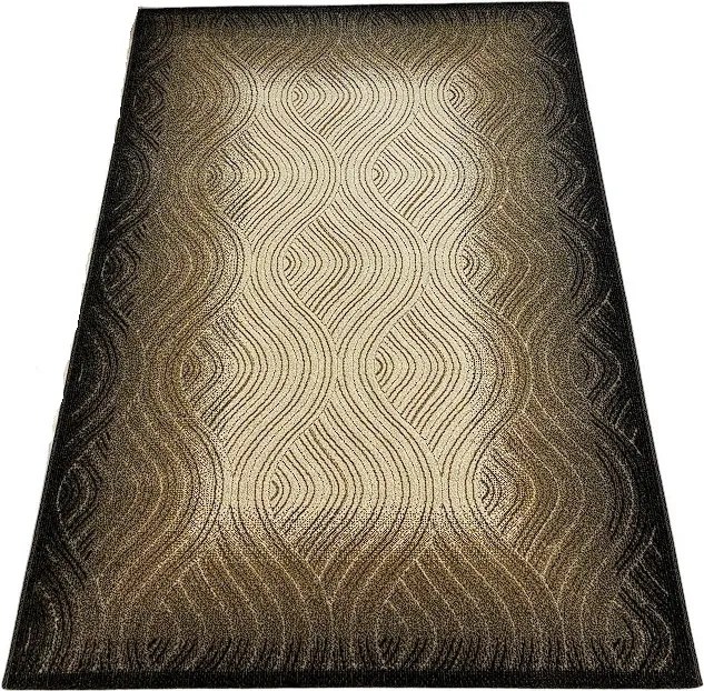 Moderný koberec Lagos 29-Beige – béžová a hnedá kombinácia Rozmer: 80x150 cm