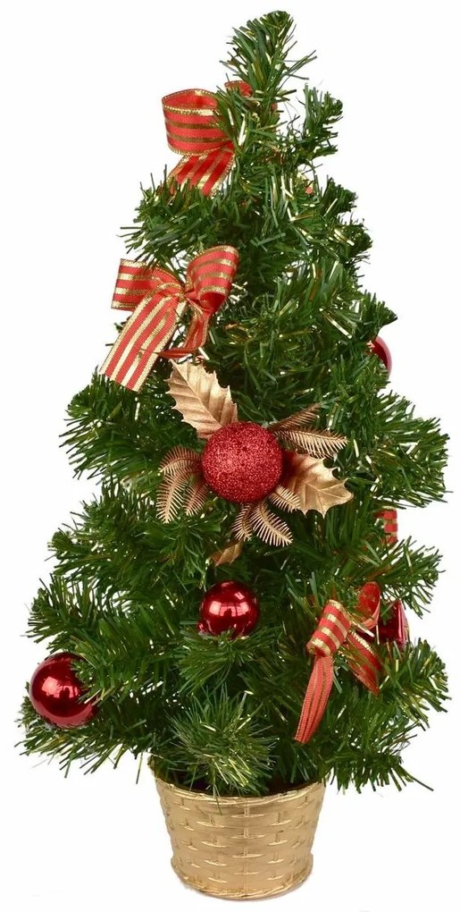 Vianočný zdobený stromček Caronia, 45 cm