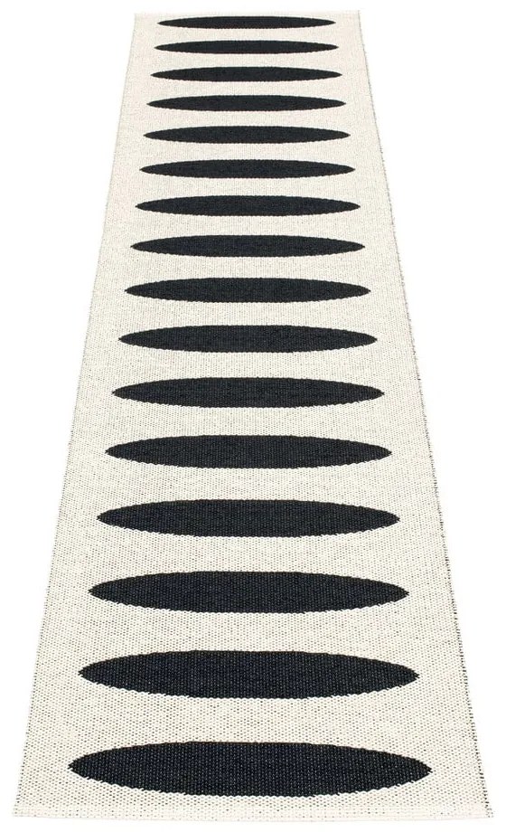 Čierny vnútorný a vonkajší behúň 70x300 cm Ella Black – Pappelina