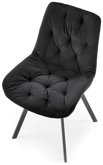 OTOČNÁ JEDÁLENSKÁ STOLIČKA TIARA ČIERNA