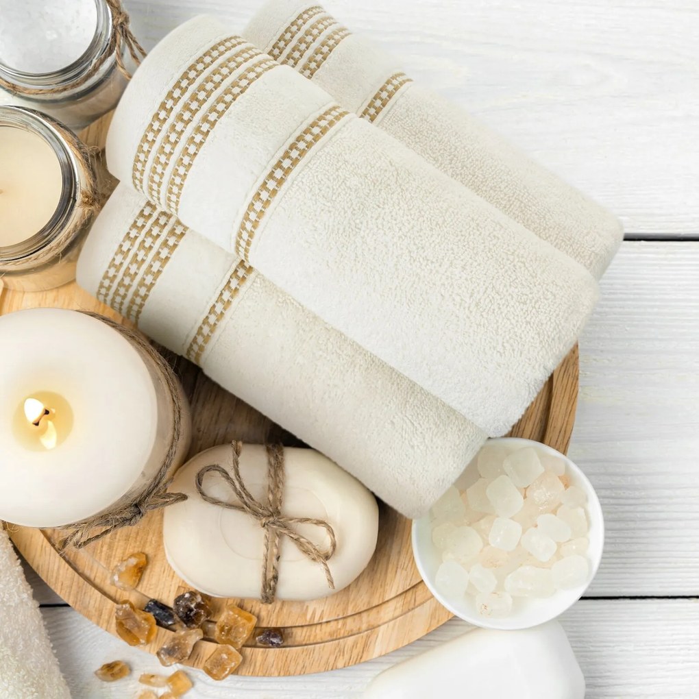 BAVLNENÝ UTERÁK AMANDA8 50X90 CM ČIERNA