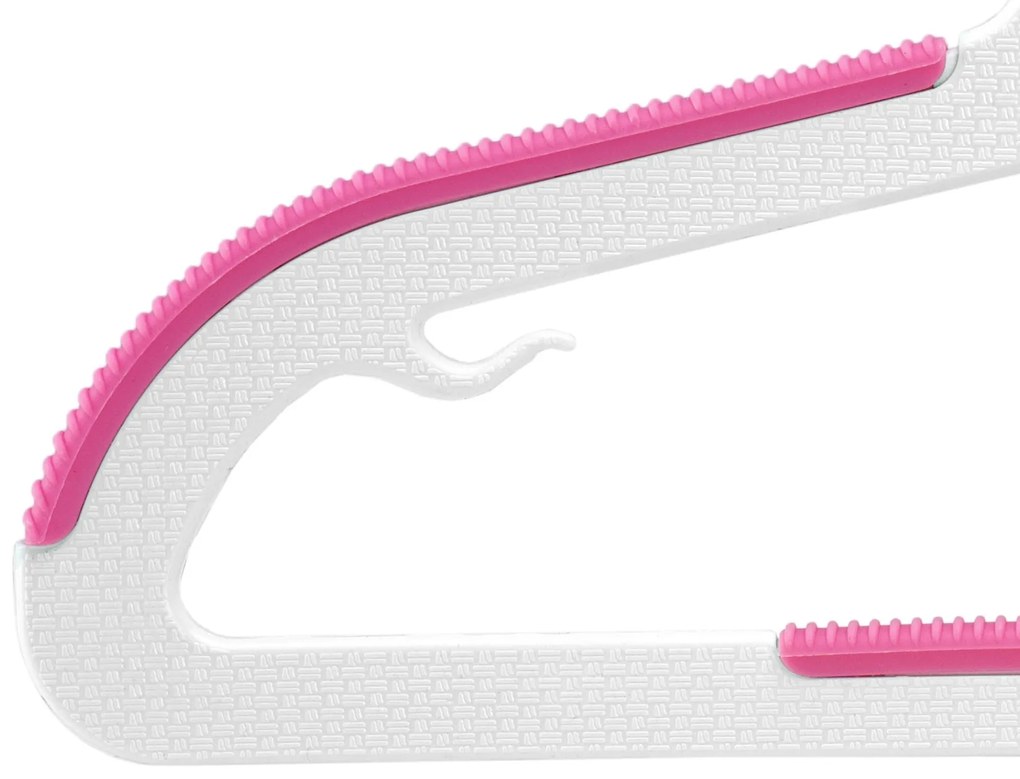 Súprava 30 ks detských vešiakov KIDSI bielo-ružová