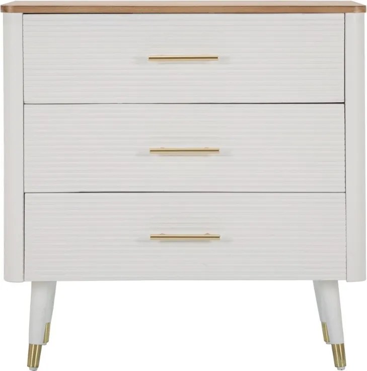 Dizajnová komoda Gerlinde 78 cm biela