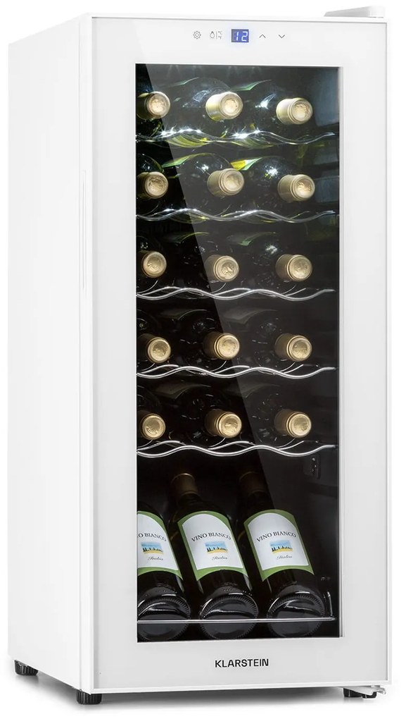 Klarstein Shiraz 18 Slim Uno, vinotéka, 50 l, 18 fliaš, 5-18°C, dotykový ovládací panel