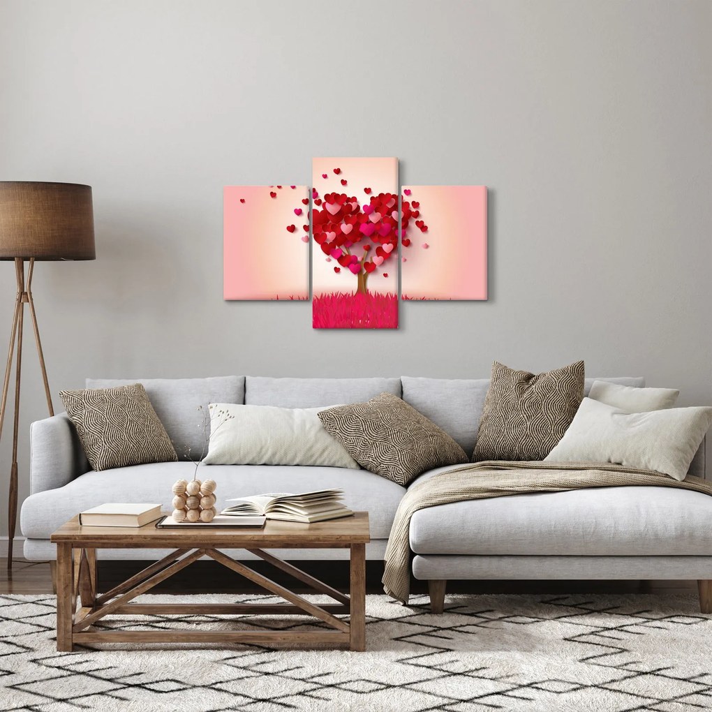 Obraz srdcového stromu (90x60 cm)