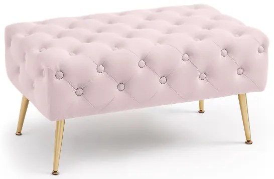 Taburetka MADRID púdrovo ružová