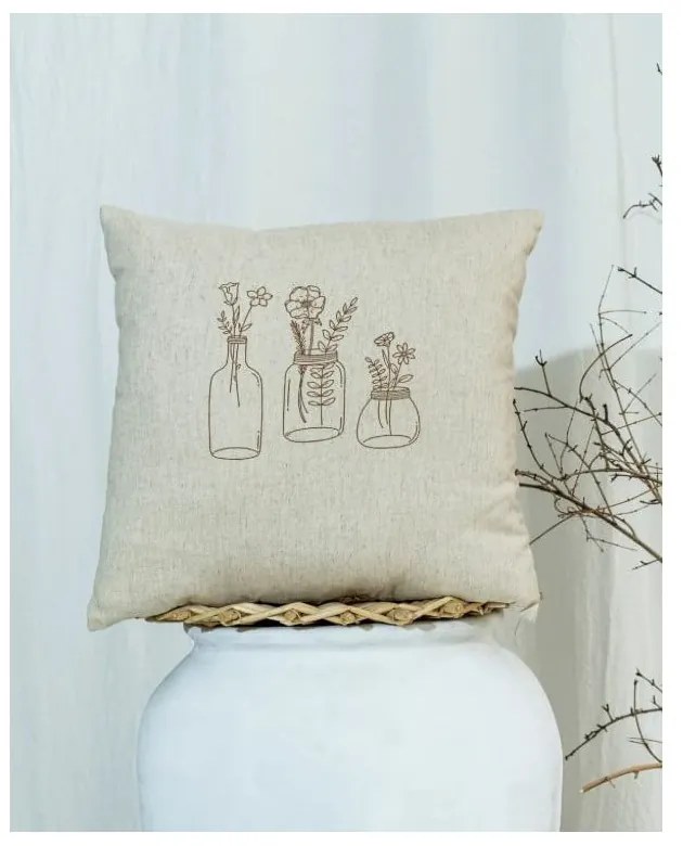 Obliečka na vankúš s prímesou bavlny 45x45 cm – Mila Home