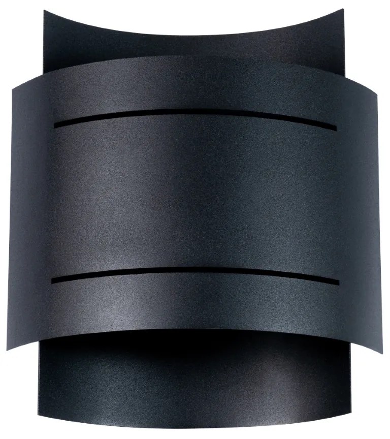 Nástenné svietidlo Hestia, 1x čierne kovové tienidlo