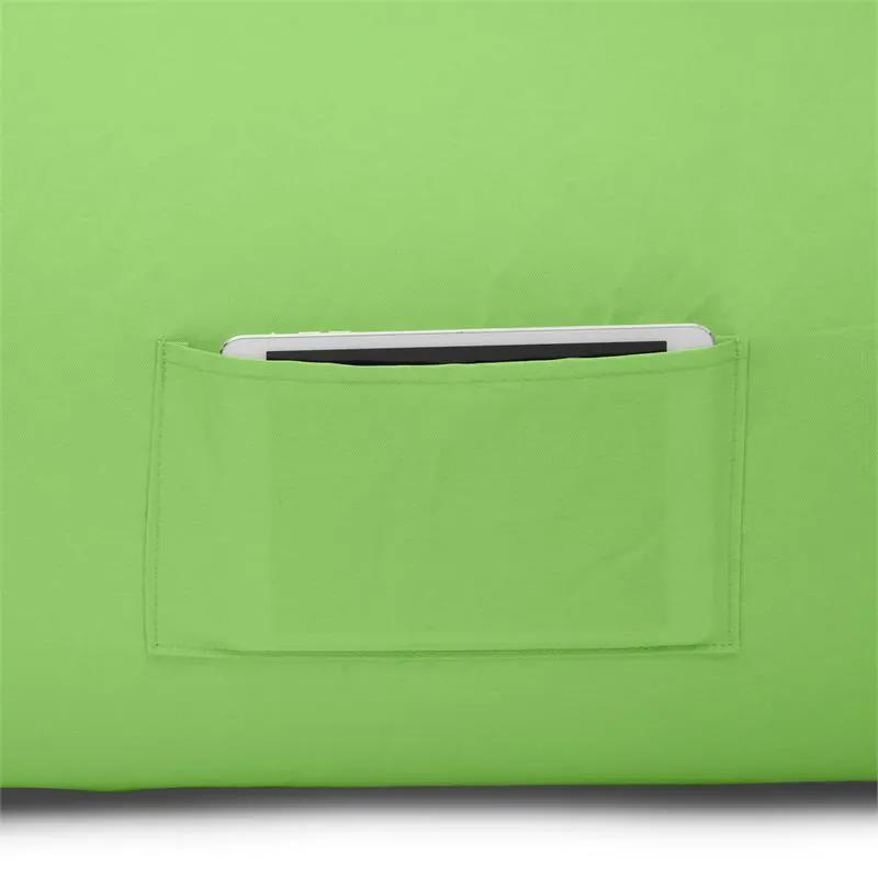 Airlounge, nafukovacia sedačka, 90 x 80 x 150 cm, ruksak, prateľná, polyester, zelená