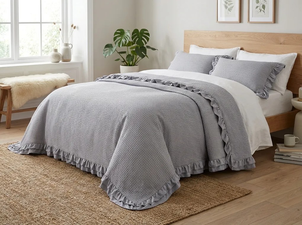 Prehoz na posteľ MONTEGO, svetlosivý Rozmer: 170 x 210 cm