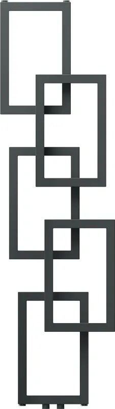 Mexen Grid, dekoratívny kúpeľňový radiátor 1360 x 390 mm, 349 W, grafitová, W215-1360-390-00-66