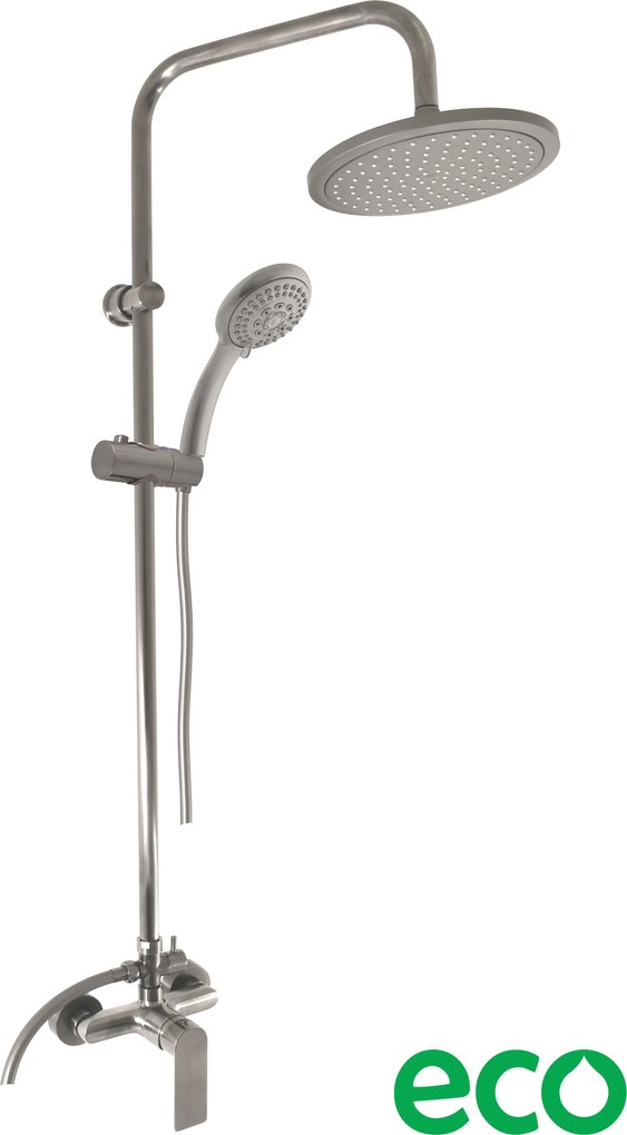Slezák - RAV Sprchový komplet so zmiešavacou batériou NIL - NL182.5/7-61MGL, Metal Grey lesk
