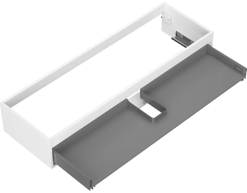 Mexen Box-A, závesná skrinka, 140 cm, 1 zásuvka, biela matná, 91AX0-1400-235-1-01