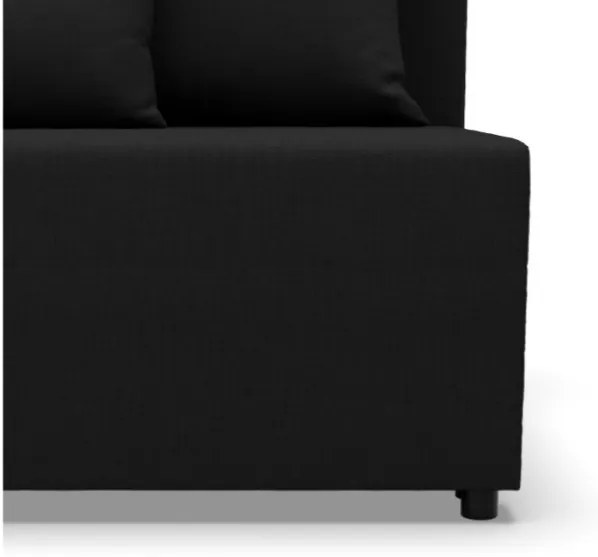 Dvojmiestna pohovka FERMO Lux rozkladacia, čierna