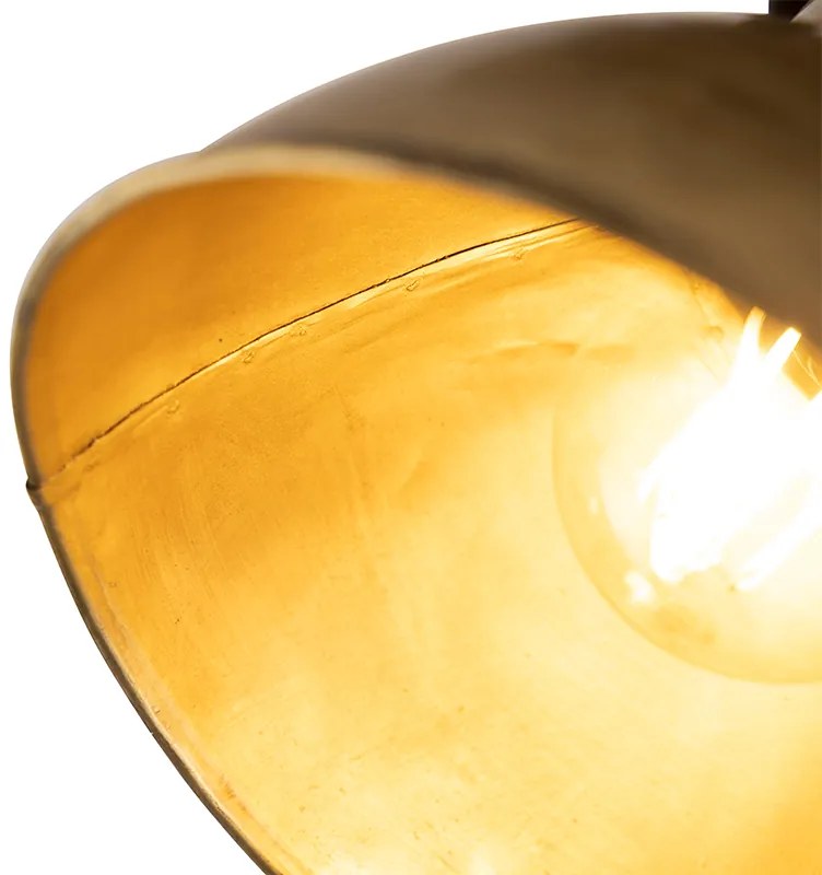 Inteligentný stropný reflektor bronzový s drevom 18 cm vrátane WiFi A60 - Mangoes