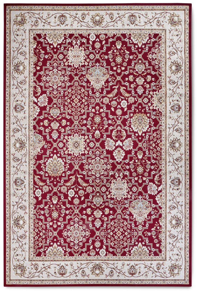 Villeroy & Boch Kusový koberec 106057 Red, Cream – na von aj na doma, 120x180, červená, chodba / predsieň